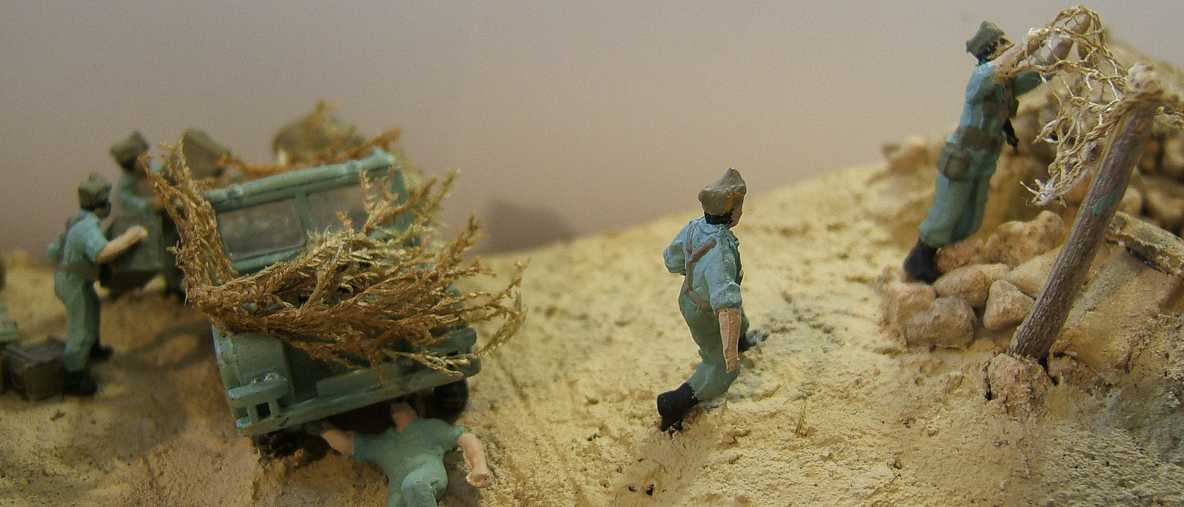 Escena del diorama del Sáhara