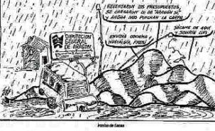 Viñeta de humor sobre las carpas de Sijena