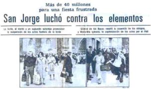 San Jorge luchó contra los elementos