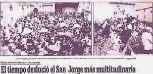 El tiempo deslució el San Jorge más multitudinario