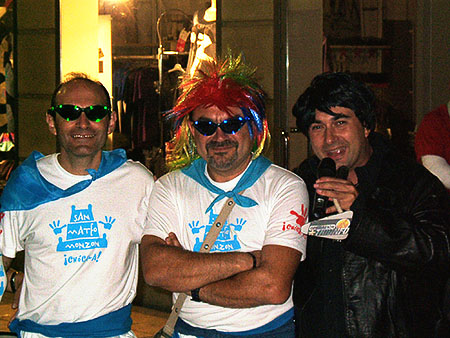 Bustamante con Bono y Paul Mc. Cartney en Monzón