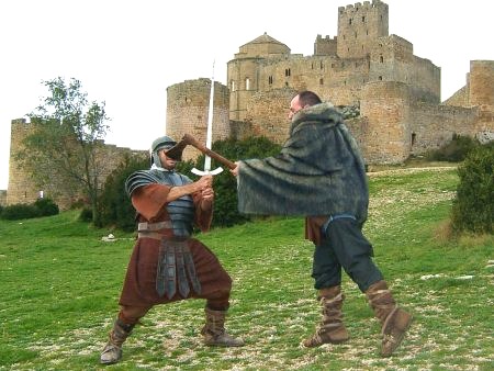 Miguel Ángel Lordán y Antonio Fandos pasando el rato