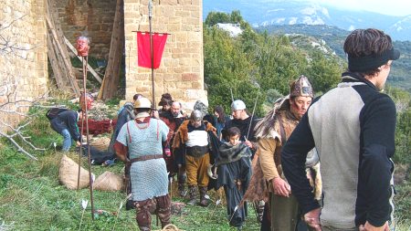 Set del saqueó en la parte baja de la muralla