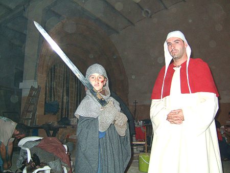 Gillermo y Antonio antes de quitarse los atuendos