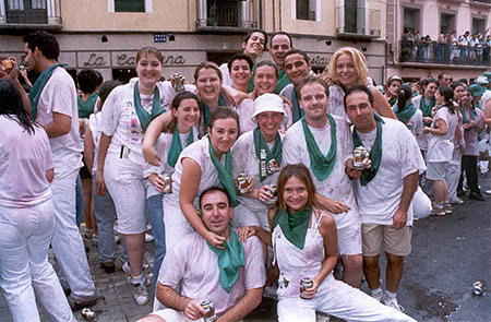 De blanco y verde