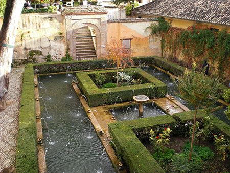 Verde y agua en la alhambra