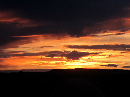 Puesta de sol monegrina