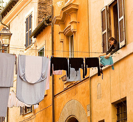 Tendiendo en el Trastévere