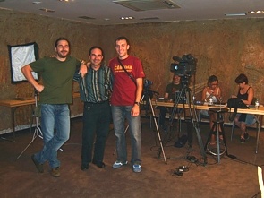Trío de imitadores: Xavier Calderón, Miguel Ángel Lordán y Josan Bailac