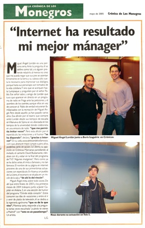 Miguel Ángel Lordán en Crónicas Marcianas