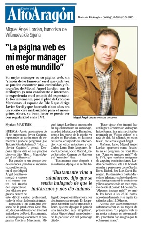 Miguel Ángel Lordán: La web es mi mejor mánager