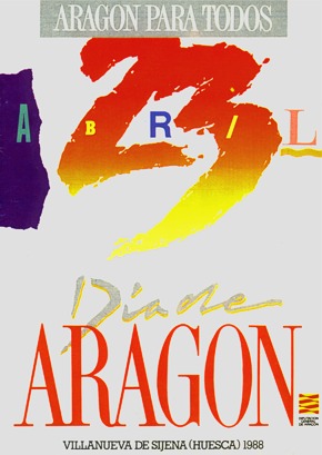 Cartel del Día de Aragón en Villanueva de Sijena