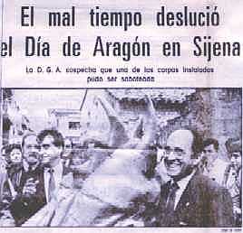 El mal tiempo deslució el Día de Aragón en Sijena