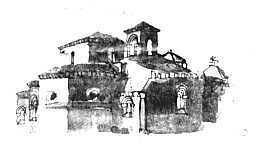 Dibujo de Sijena de Teodoro Pérez Bordetas