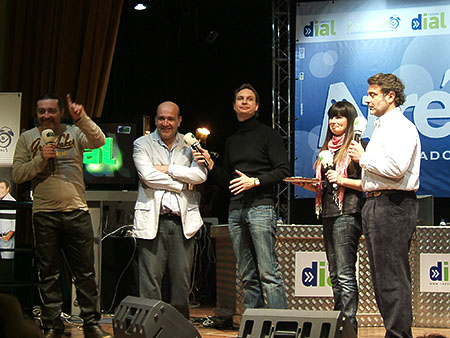 El equipo de Atrévete felicita al director de Dial Binéfar