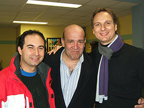 Miguel Angel Lordán con José Luis Paricio y Javier Cárdenas