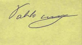 Autógrafo de Pablo de Lumpiaque
