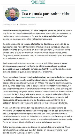 Una rotonda para salvar vidas