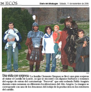 Una visita con sorpresa (grabación de Perceval en Loarre)