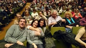 El director del corto, Juan Antonio Hernández con la actriz Marisa Torralba y Enrique López