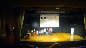 Tras la proyección, el equipo del corto recibió una gran ovación