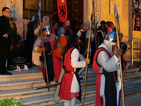 Soldados medievales en el Museo de Zaragoza