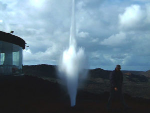 Evaporación instantánea del agua