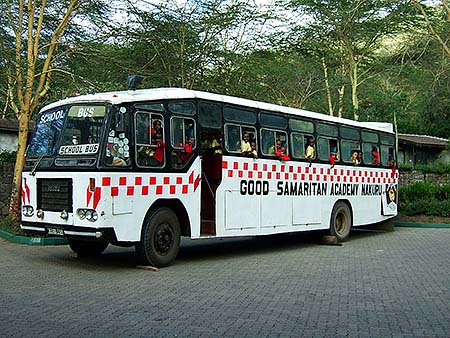 Freno de estacionamiento en el bus de los alumnos de 'El buen samaritano'