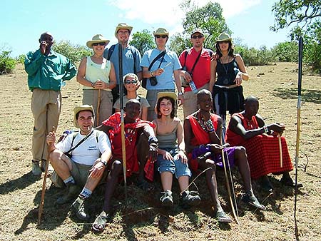 Expedición española con los masais