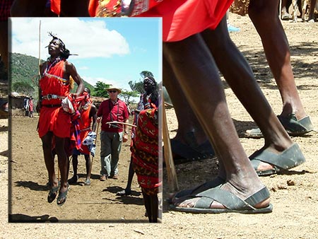Saltos de las danzas de los masais
