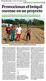 Promocionan el bróquil oscense en un proyecto